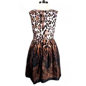 Boston Proper Animal Lace Ombre Dress Pockets